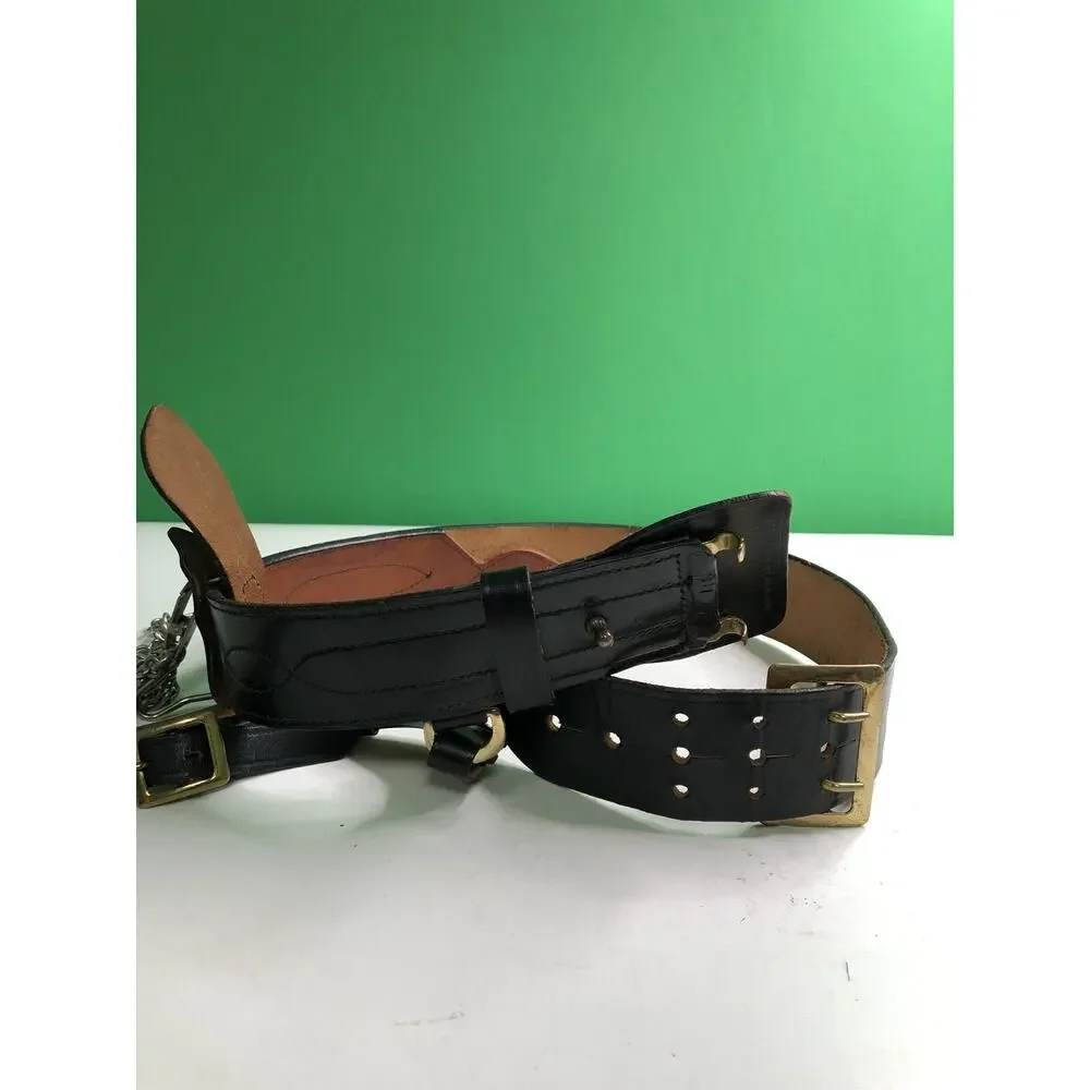 Vintage SPARTAN BRAND Armed Forces Equipment H. S. Meyer W. Germany BELT Leather